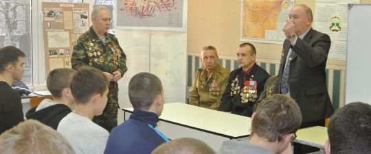 Прошел урок мужества посвященный Дню танкиста